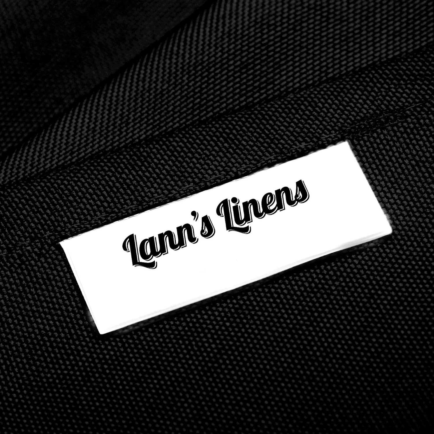 Lann's Linens - 6' Premium Fitted Tablecloth for 72" x 30" Rectangular Table - Wedding/Banquet/Trade Show - Polyester Cloth Fabric Cover - Black - Image 4